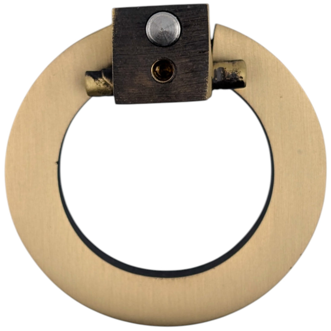 ##Antique Hardware## 2 Inch Mission Style Solid Brass Drawer Ring Pull Hand Wrought