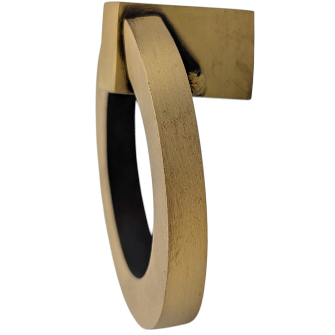 ##Antique Hardware## 2 Inch Mission Style Solid Brass Drawer Ring Pull Hand Wrought