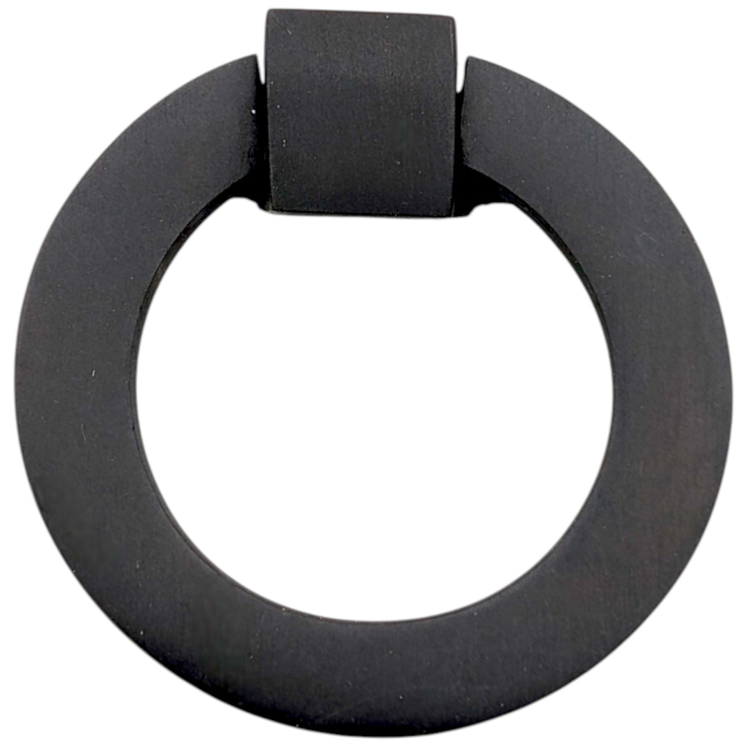 ##Antique Hardware## 2 Inch Mission Style Solid Brass Drawer Ring Pull Hand Wrought