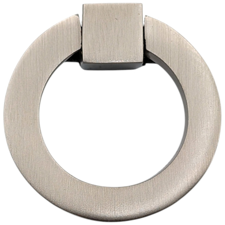 ##Antique Hardware## 2 Inch Mission Style Solid Brass Drawer Ring Pull Hand Wrought