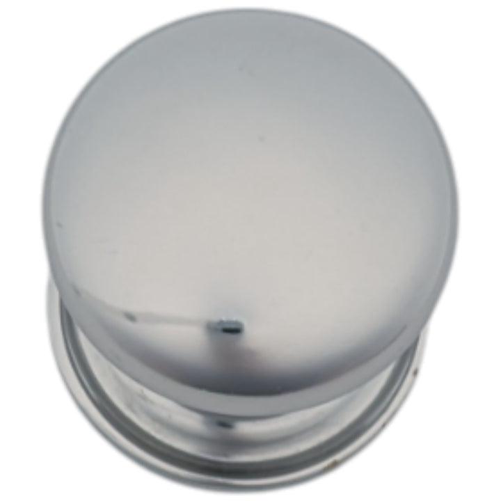 1 1/2 Inch Solid Brass Round Button Knob (Polished Chrome)