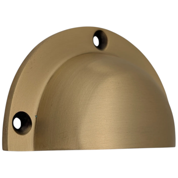 ##Antique Hardware## 3 1/2 Inch (3 Inch c-c) Solid Brass Traditional Cup Pull (Several Finishes Available)