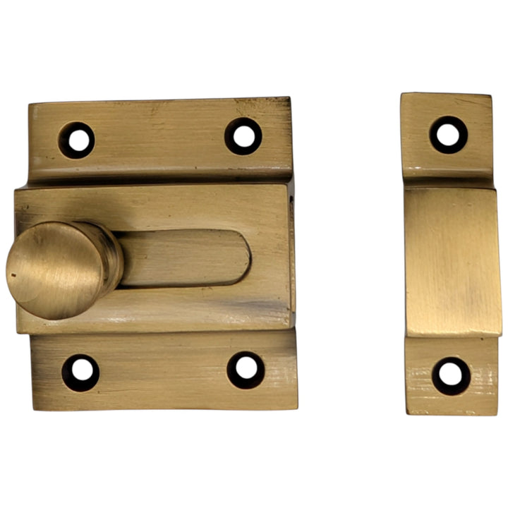 ##Antique Hardware## 2 1/4 Inch Solid Brass Cabinet Latch (Several Finishes Available)