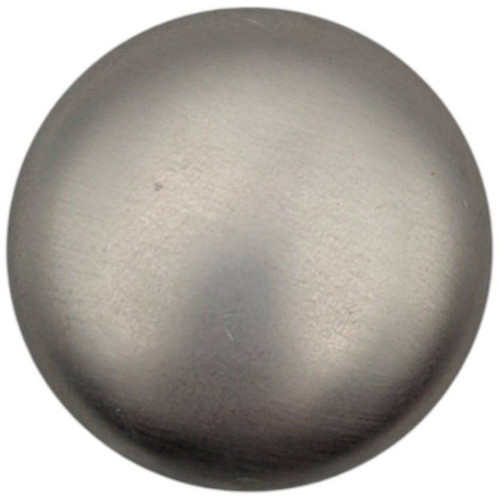 1 1/2 Inch Solid Brass Round Button Knob (Brushed Nickel)