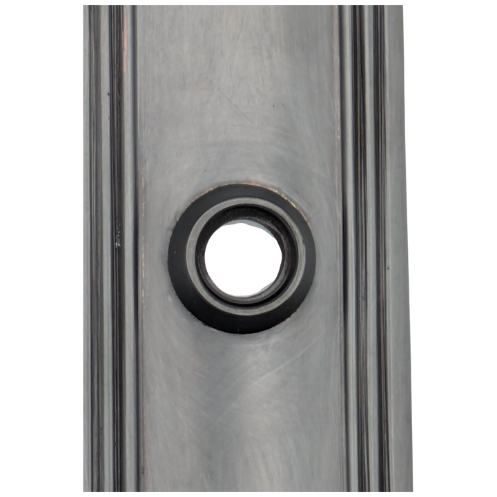 Art Deco Long Solid Brass Door Backplate (Black Bronze Finish)