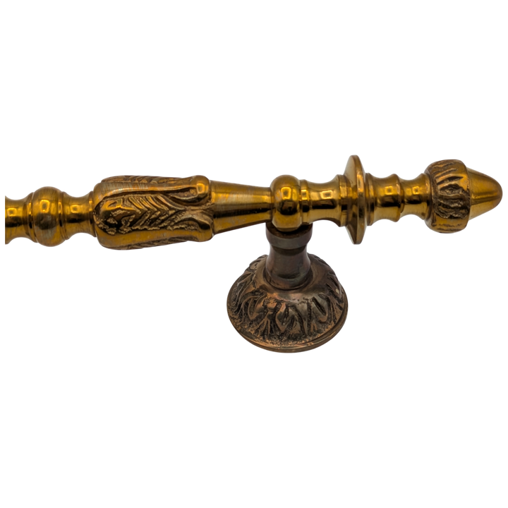8 Inch (4 1/2 Inch C-C) Solid Brass French Empire Door Pull