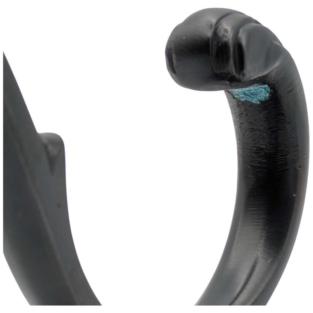 Solid Brass Georgian Roped Coat Hook (Black Bronze Finish)