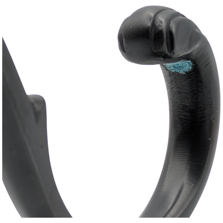 Solid Brass Georgian Roped Coat Hook (Black Bronze Finish)