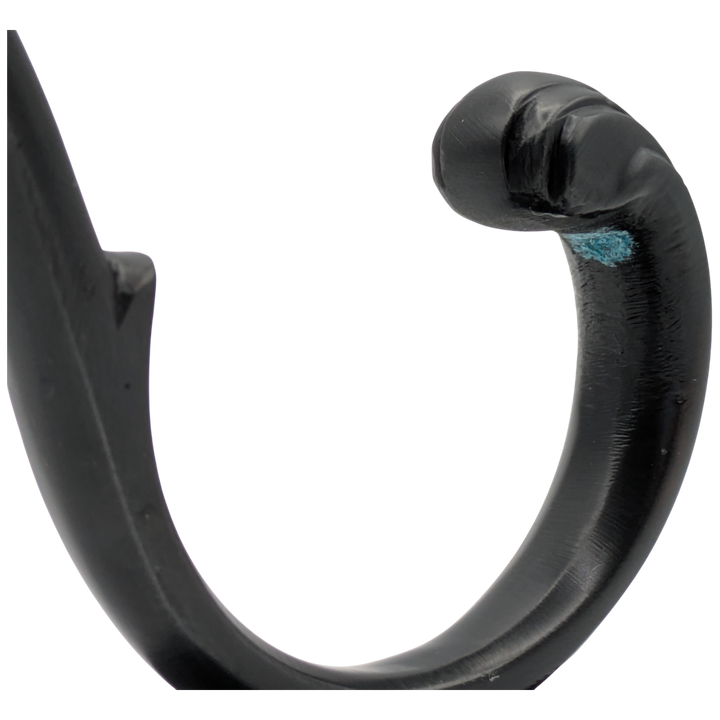 Solid Brass Georgian Roped Coat Hook (Black Bronze Finish)