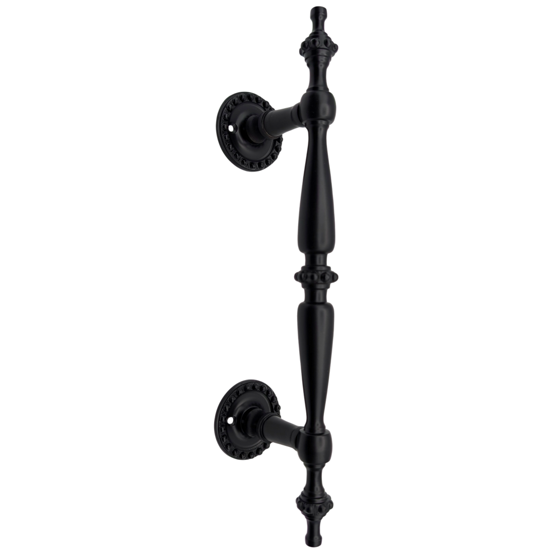 9 3/4 Inch Overall (6 Inch C-C) Solid Brass Beaded Style Handle (Several Finishes Available)