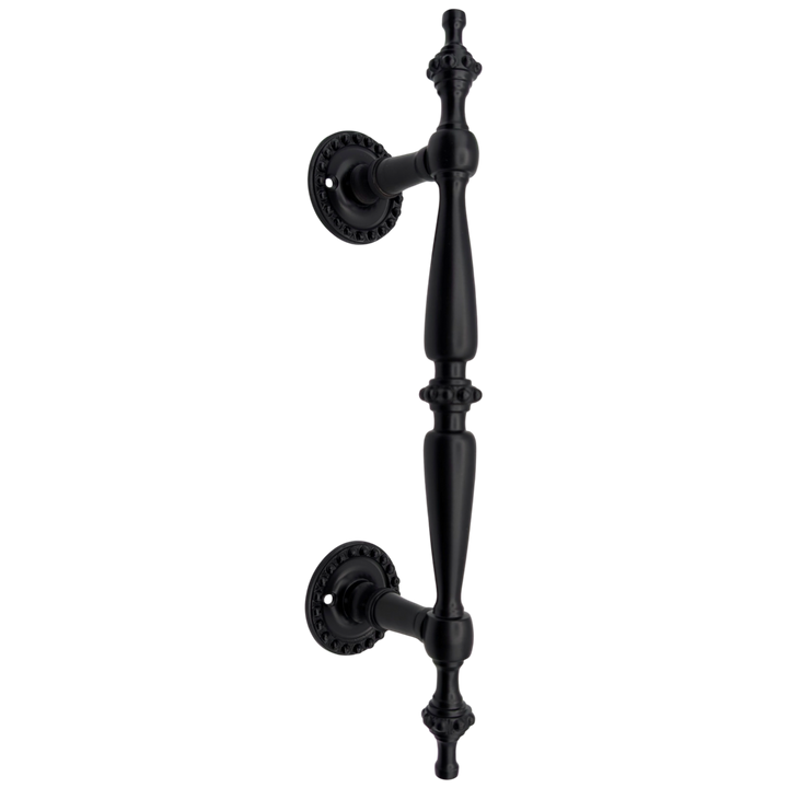 9 3/4 Inch Overall (6 Inch C-C) Solid Brass Beaded Style Handle (Several Finishes Available)