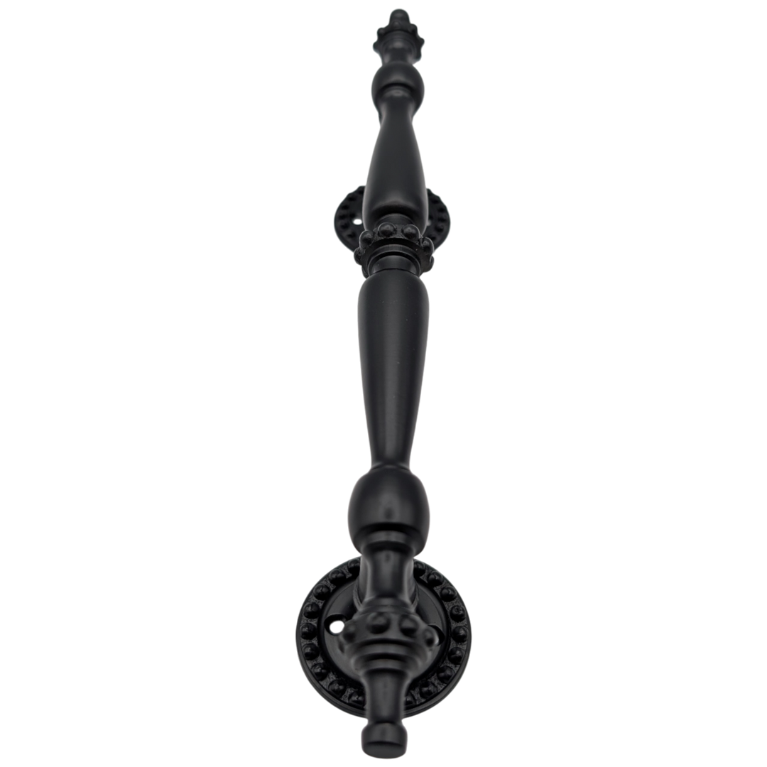 9 3/4 Inch Overall (6 Inch C-C) Solid Brass Beaded Style Handle (Several Finishes Available)