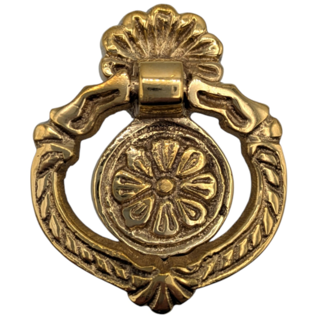 ##Antique Hardware## 2 Inch French Rococo Cabinet Ring Drop Pull