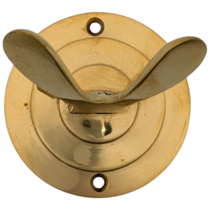 ##Antique Hardware## Circular Solid Brass Robe Hook (Polished Brass)