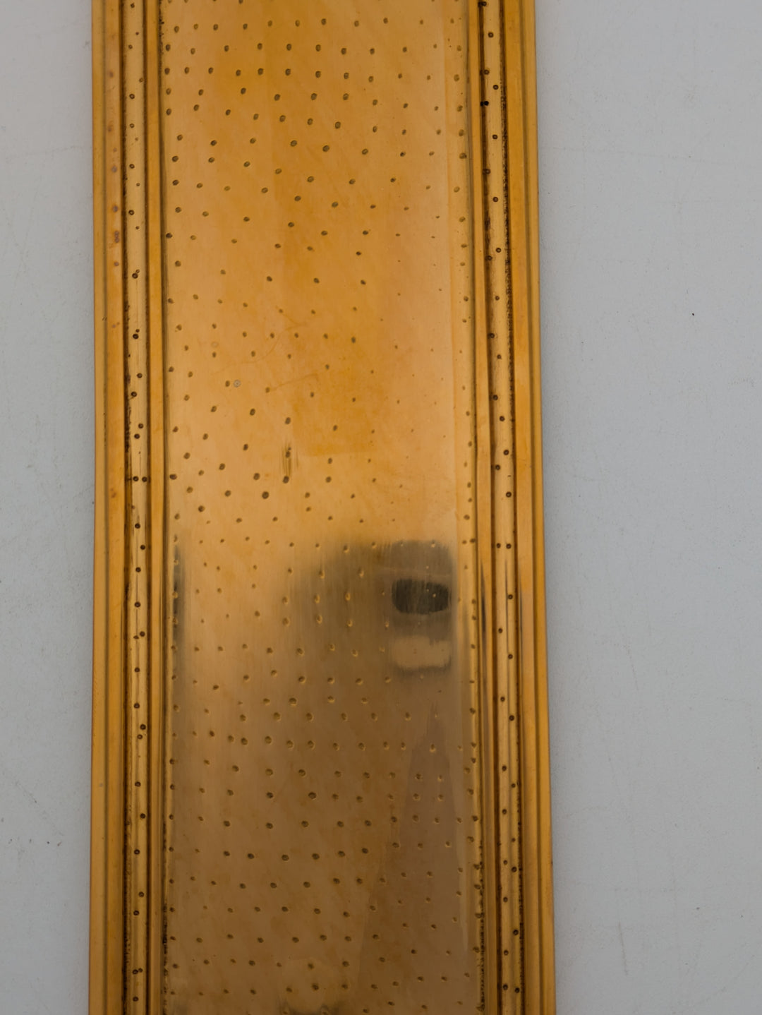 10 Inch Solid Brass Classic Style Push Plate (Polished Brass Finish)