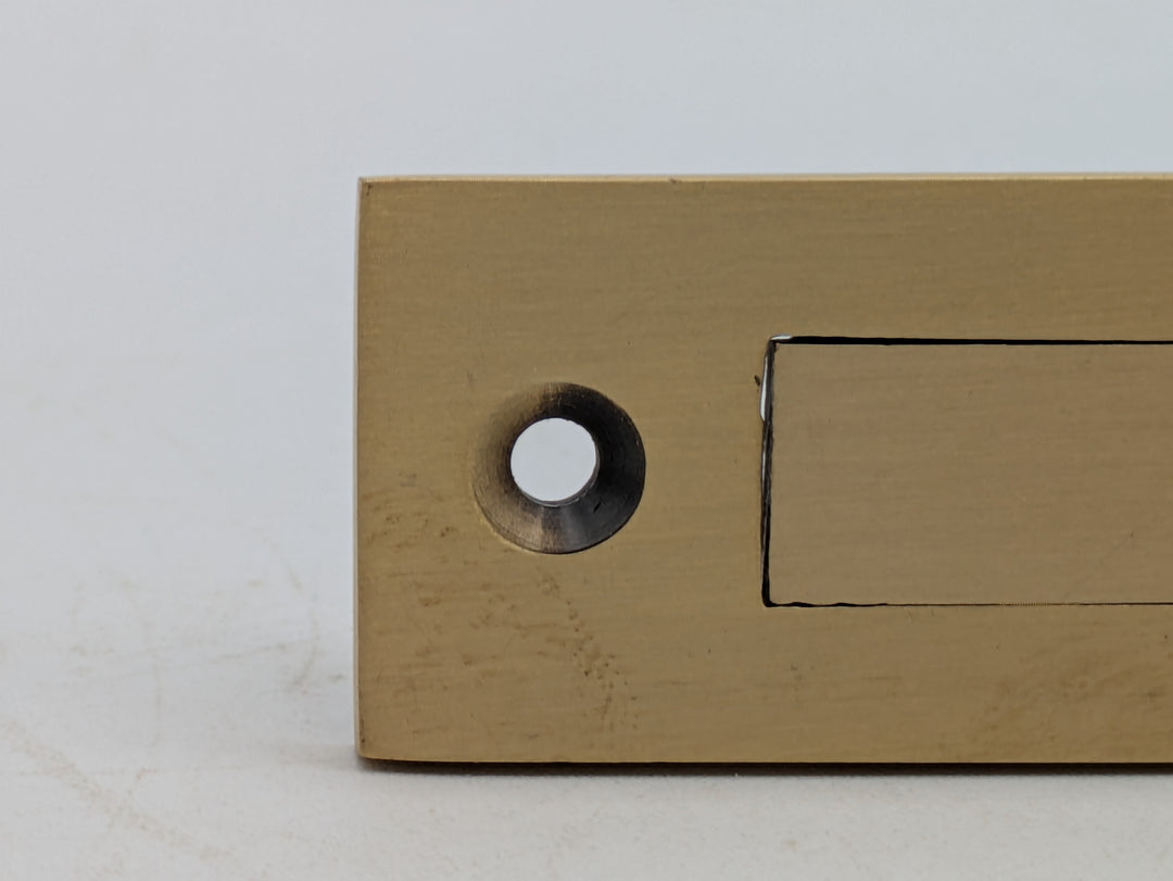 Open Box Traditional Rectangular Pocket Door Set (Antique Brass Finish)