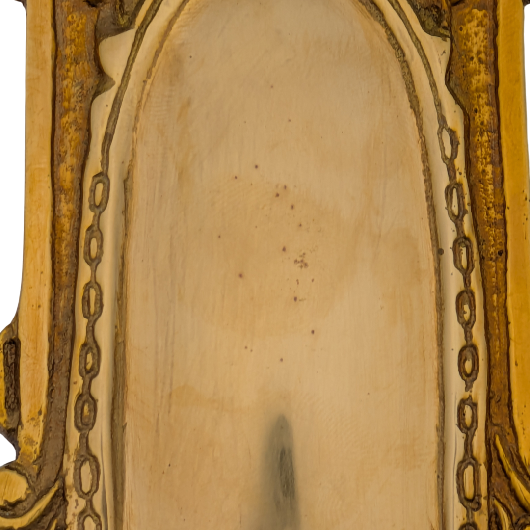 Ornate Victorian Long Solid Brass Backplate (Polished Brass Finish)