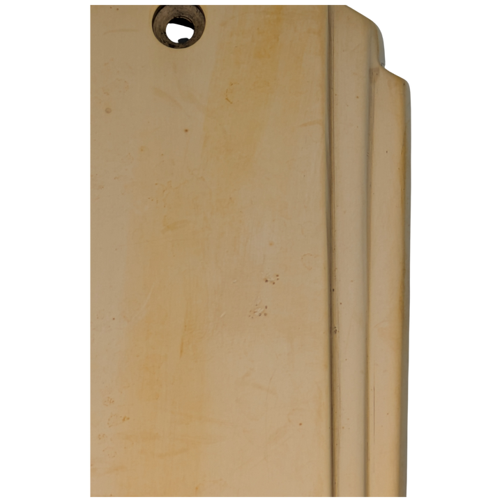 9 Inch Tall Art Deco Style Brass Push Plate (Polished Brass Finish)