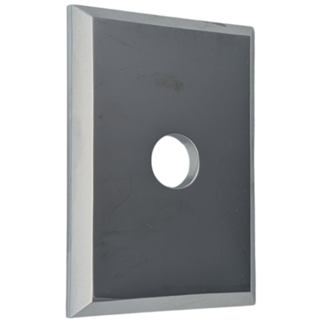 ##Antique Hardware## Square Style Spare Rosette Plates (Polished Chrome Finish)