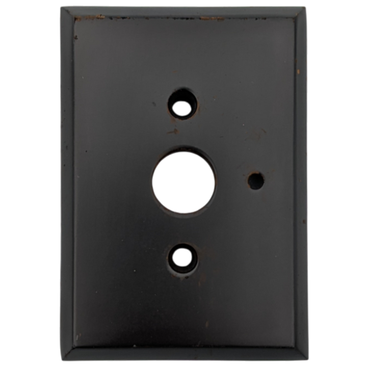 Square Style Spare Rosette Privacy Plates (Oil Rubbed Bronze Finish)