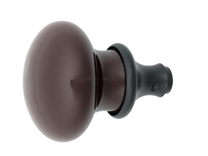 Brown Porcelain Spare Knob (Black Bronze Finish)