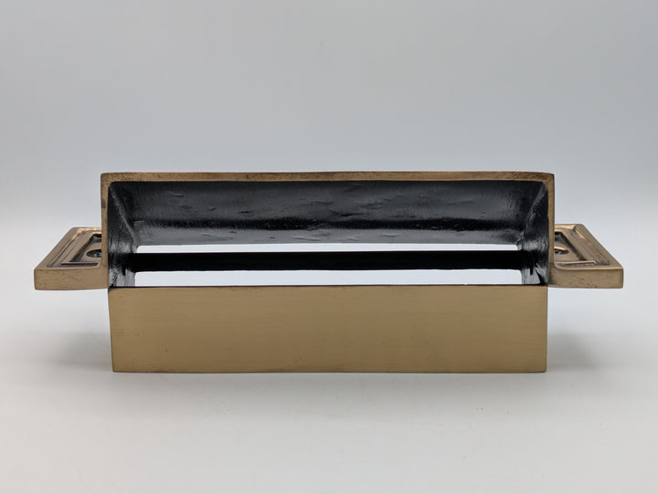 Open Box Interior Chute for Mission Style Mail Slot (Antique Brass Finish)