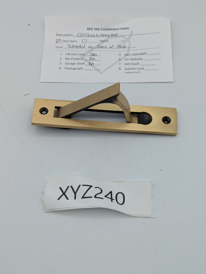 Open Box Sale Item Plain Edge Pull (Antique Brass Finish)