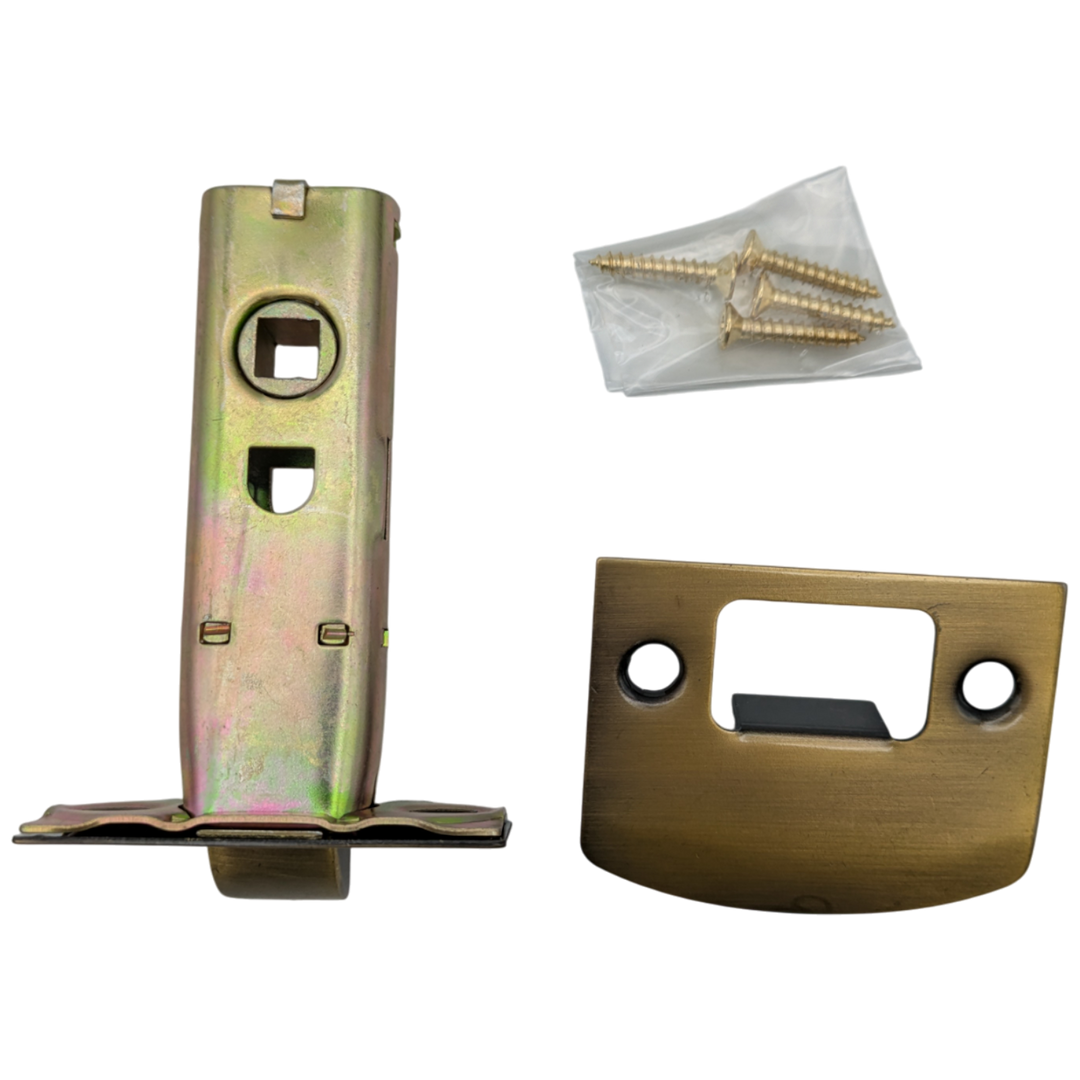 Tubular Style Latch Mechanism for Fluted Style Glass Doorknob Sets