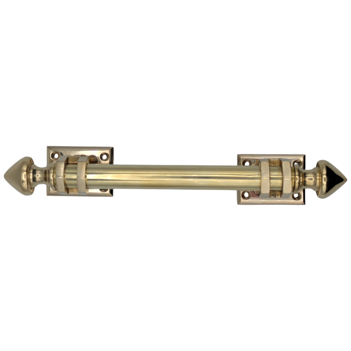 8 Inch Solid Brass Colonial Style Pull (Polished Brass Finish)