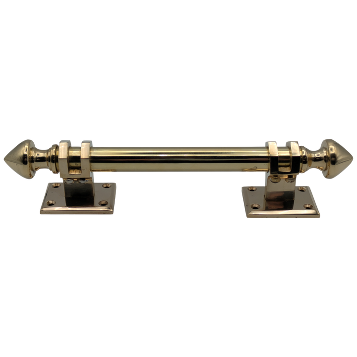 8 Inch Solid Brass Colonial Style Pull (Polished Brass Finish)