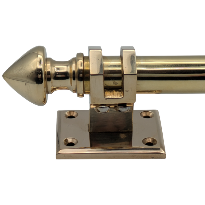 8 Inch Solid Brass Colonial Style Pull (Polished Brass Finish)