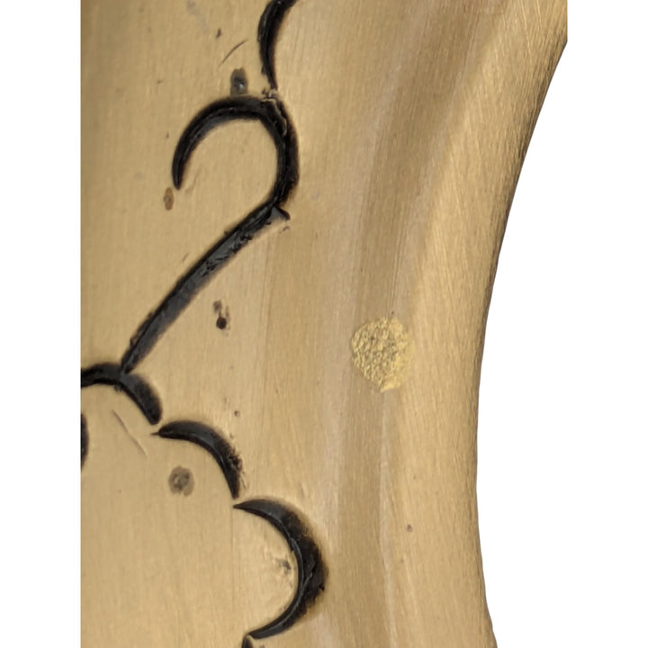 4 Inch Solid Brass Curved Drop Pull (Antique Brass Finish)