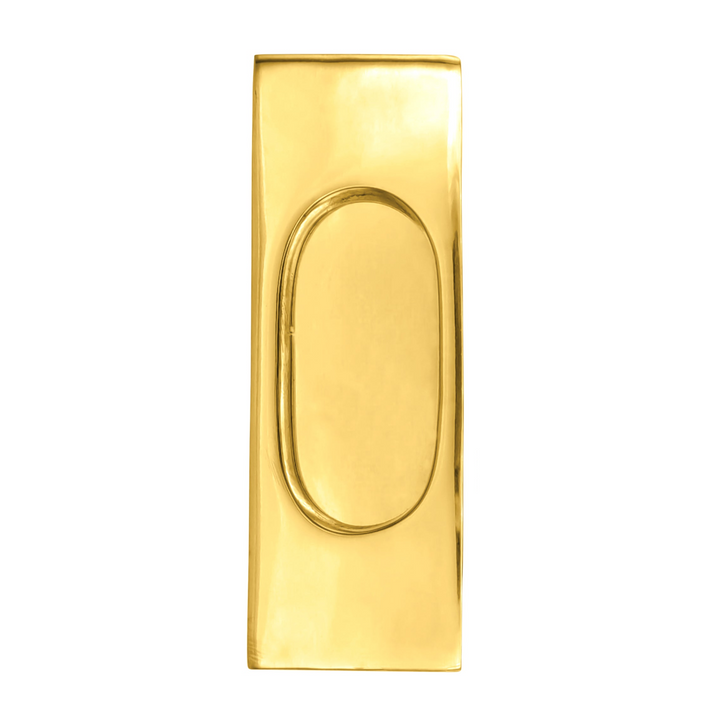 5 Inch Solid Brass Traditional Style Rectangular Pocket Door (Several Finishes Available)