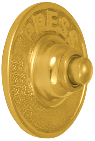 Classic American PRESS Doorbell Push Button  (Several Finishes Available)