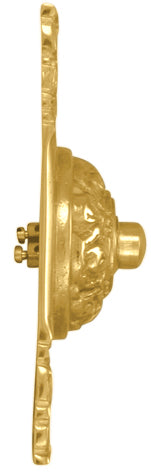 4 1/4 Inch Art Nouveau Solid Brass Doorbell
