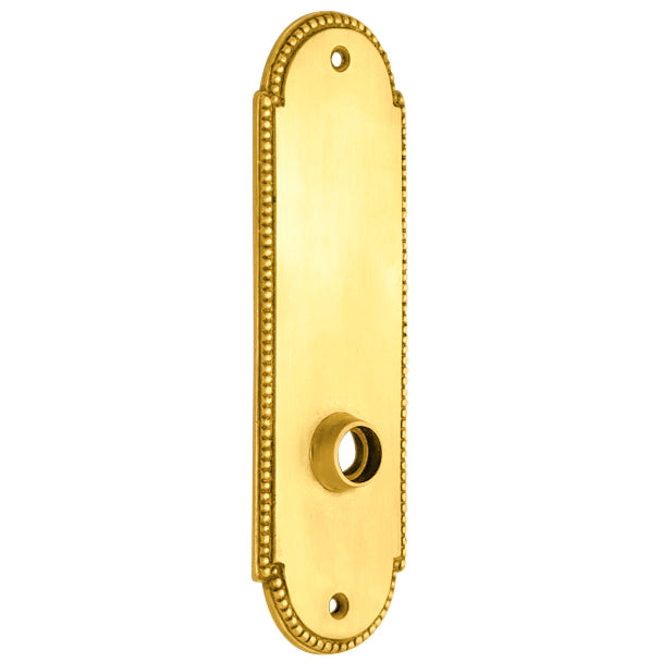 Beaded Arched Solid Brass Backplate (Several Finish Options)