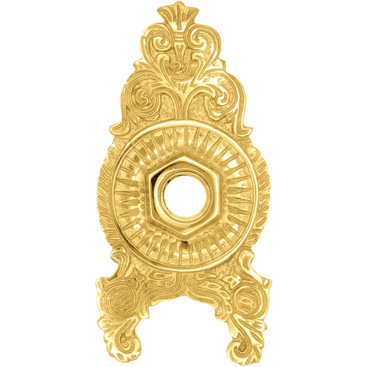 Ornate Victorian Solid Brass Rosette (Several Finishes Available)