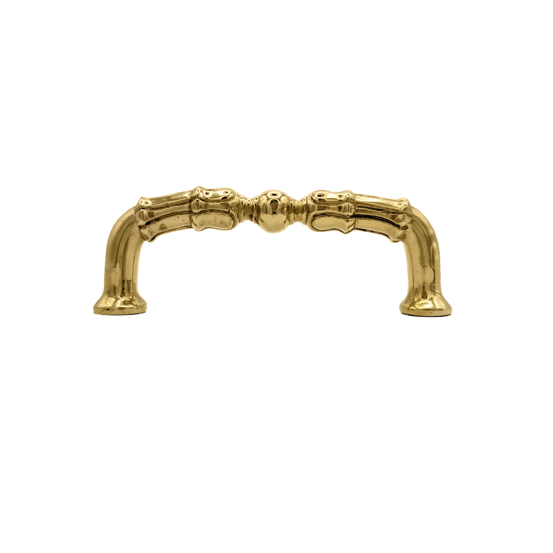 Antique Hardware 5 Inch Overall (4 1/3 Inch c-c)  Solid Brass Victorian Style Pull CABINET PULL