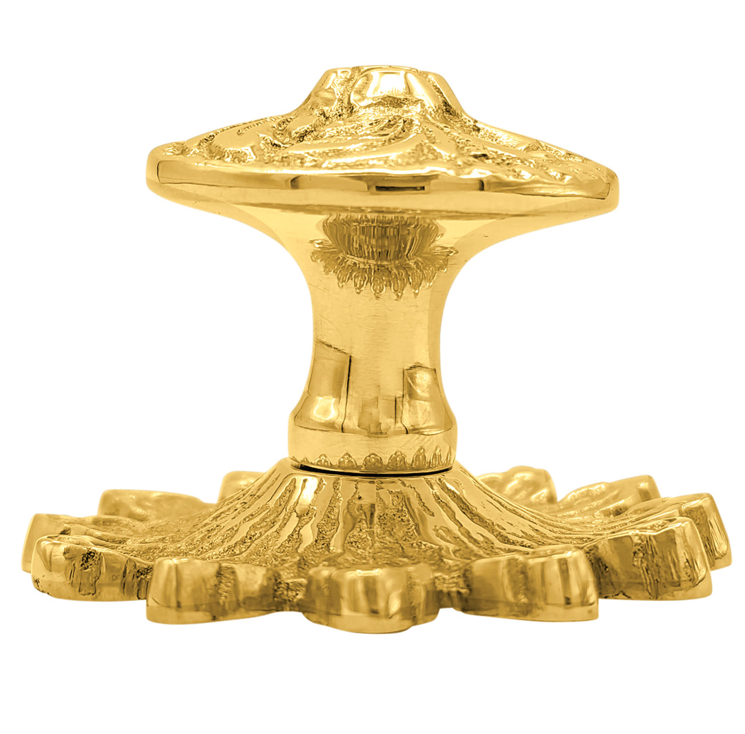 2 Inch Rococo Cabinet & Furniture Knob with Backplate (Several Finishes Available)