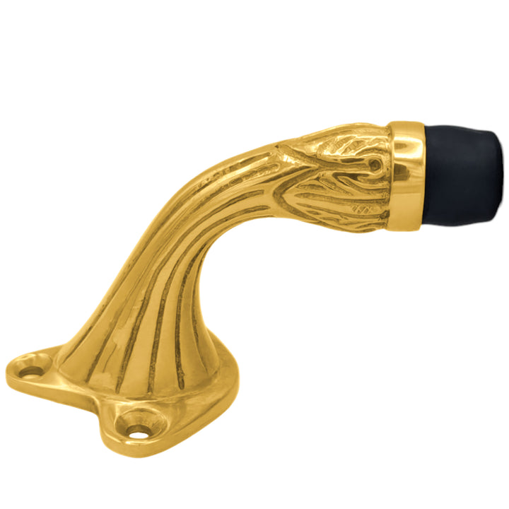 Ornate Brass Floor Mount Door Stop (Several Finishes Available)