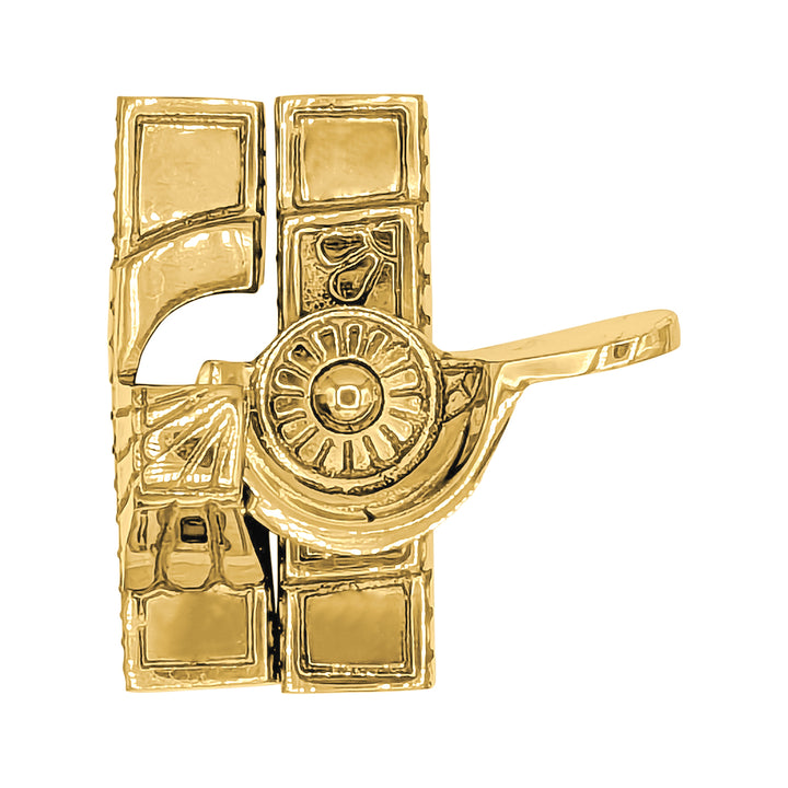 Solid Brass Art Deco Style Window Sash Lock