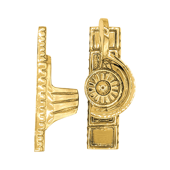 Solid Brass Art Deco Style Window Sash Lock