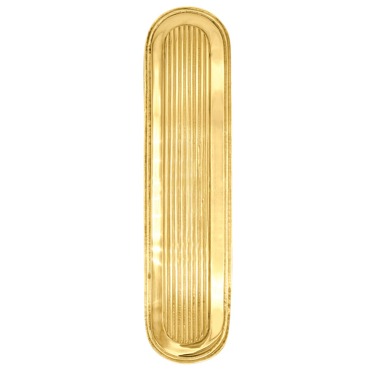 ##Antique Hardware## 10 1/2 Inch Classic Art Deco Solid Brass Push Plate (Several Finishes Available)