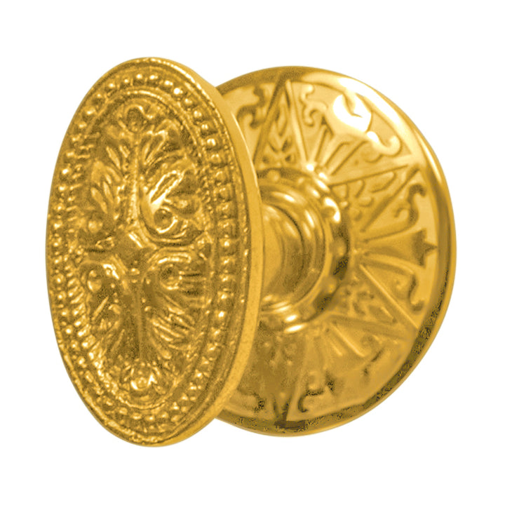 Eastlake Rosette Door Set with Avalon Oval Door Knobs (Several Finishes Available)