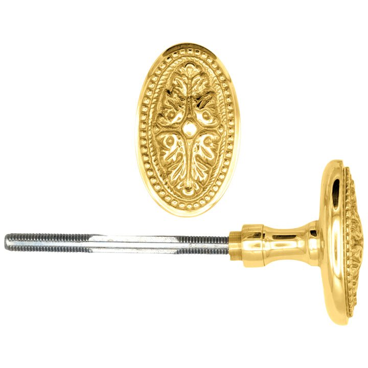 Avalon Oval Solid Brass Spare Door Knob Set (Several Finishes Available)