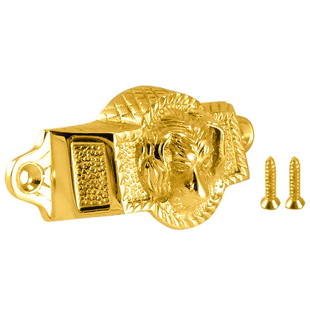 4 Inch Overall (3 1/2 Inch c-c) Solid Brass Golden Retriever Rectangular Cup Pull