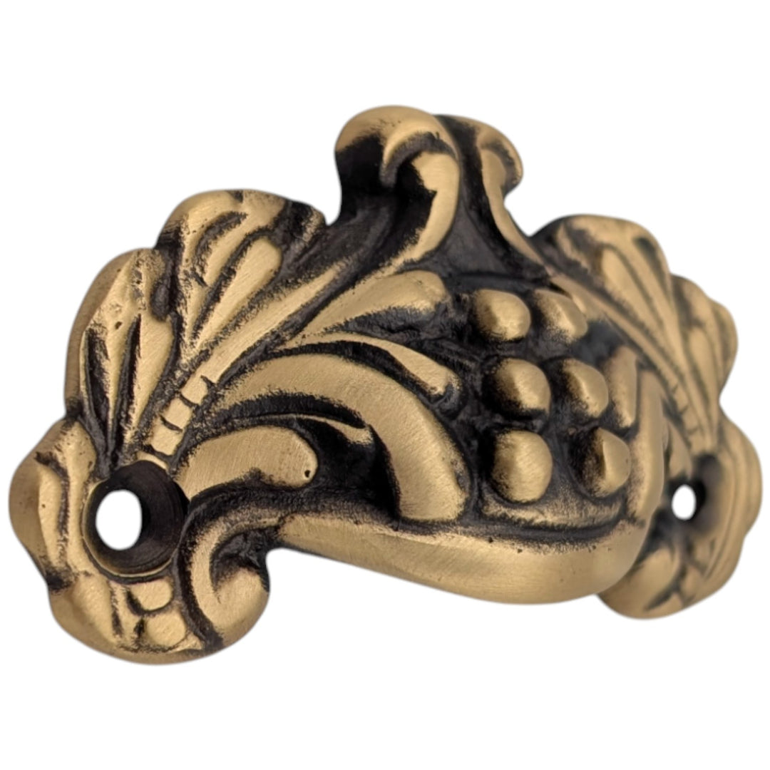 3 Inch Overall (2 3/8 Inch c-c) Solid Brass Cup Pull