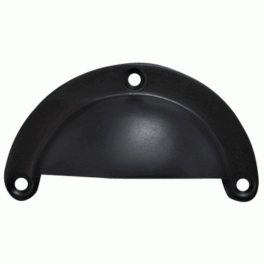 ##Antique Hardware## 3 3/8 Inch Overall (3 Inch c-c) Solid Brass Traditional Cup Pull