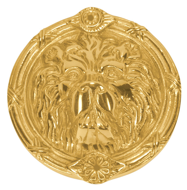 Lion's Head Medallion (Several Finishes Available)