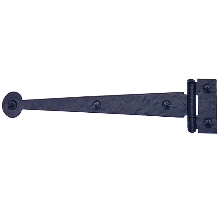 Pair 6 Inch Rough Iron Bean Strap Hinge (Flush Mount)